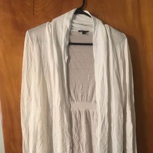 Express white cardigan